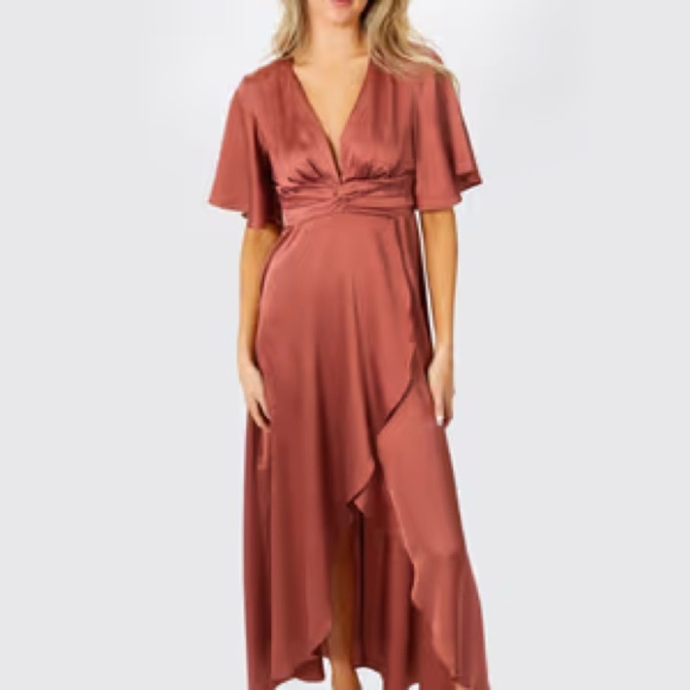 Chic Mauve High Low Dress